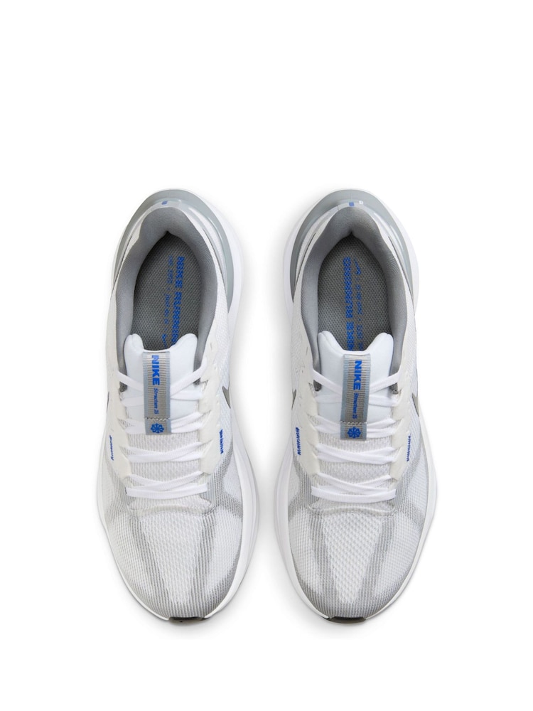 Nike Grey/White Structure 25 Road Running Trainers - Image 2 of 9
