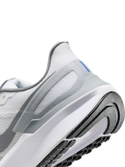 Nike Grey/White Structure 25 Road Running Trainers - Image 4 of 9