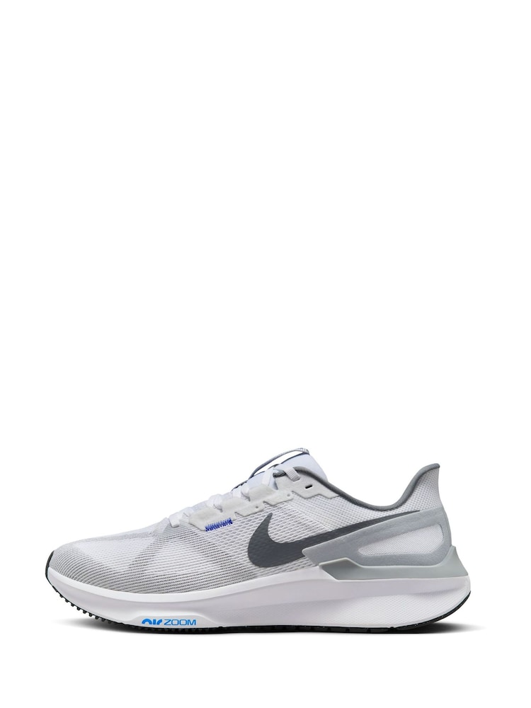 Grey/White - Nike Structure 25 Road Running Trainers - Image 5 of 9