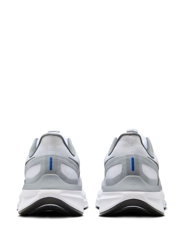 Grey/White - Nike Structure 25 Road Running Trainers - Image 6 of 9