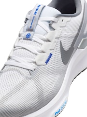 Nike Grey/White Structure 25 Road Running Trainers - Image 8 of 9