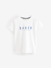 أزرق - طقم من تيشرت وقميص بطبعة موردة من Baker by Ted Baker - صورة 8 من 12
