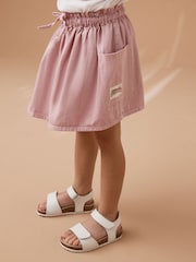 White Leather Wide Fit (G) Touch Fastening Corkbed Sandals - Image 1 of 7