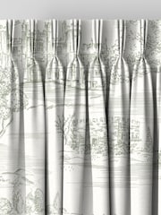 Historic Royal Palaces Green Palace Toile Made To Measure Curtains - Image 6 of 10
