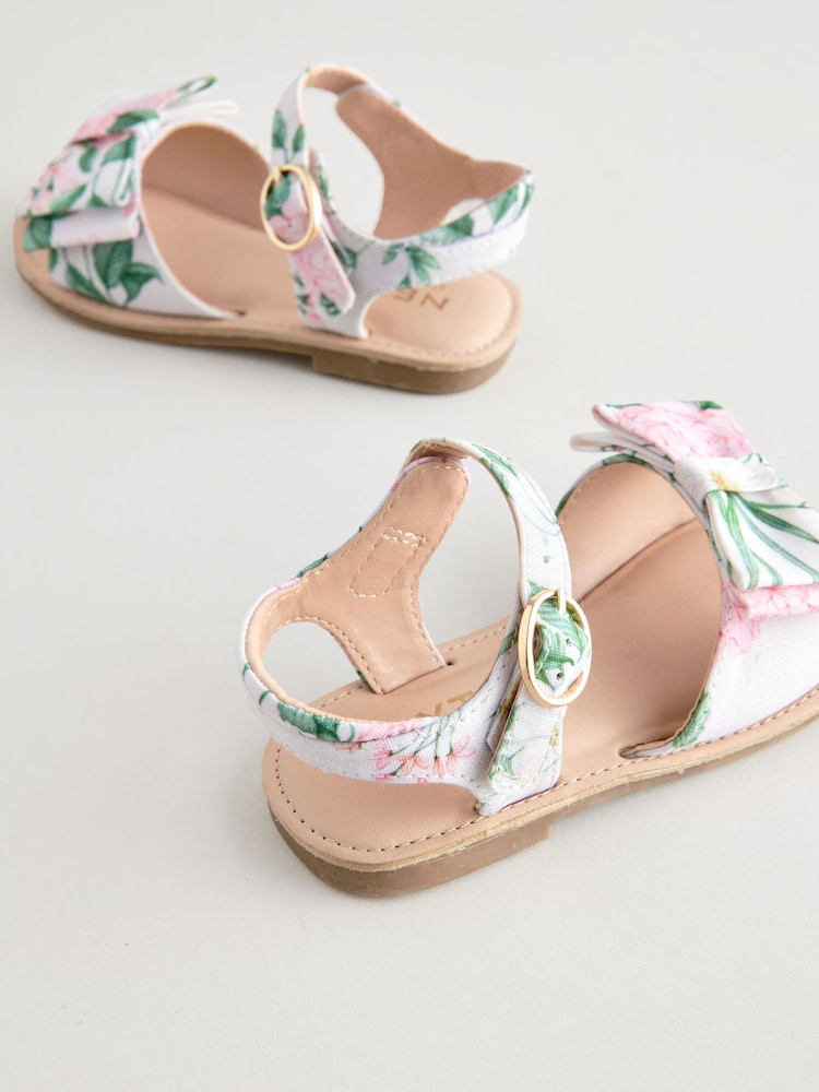 Floral Standard Fit (F) Bow Occasion Sandals - Image 5 of 5