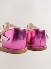 Rainbow Metallic Standard Fit (F) Fisherman Occasion Sandals - Image 4 of 6