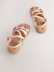 Rose Gold Cherry Multi Strap Sandals - Image 6 of 6
