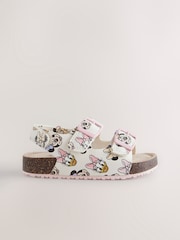 Multi Minnie Mouse Standard Fit (F) Corkbed Two Strap Sandals - Image 2 of 5