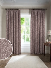 Historic Royal Palaces Plum Tudor Trail Made To Measure Curtains - Image 1 of 10