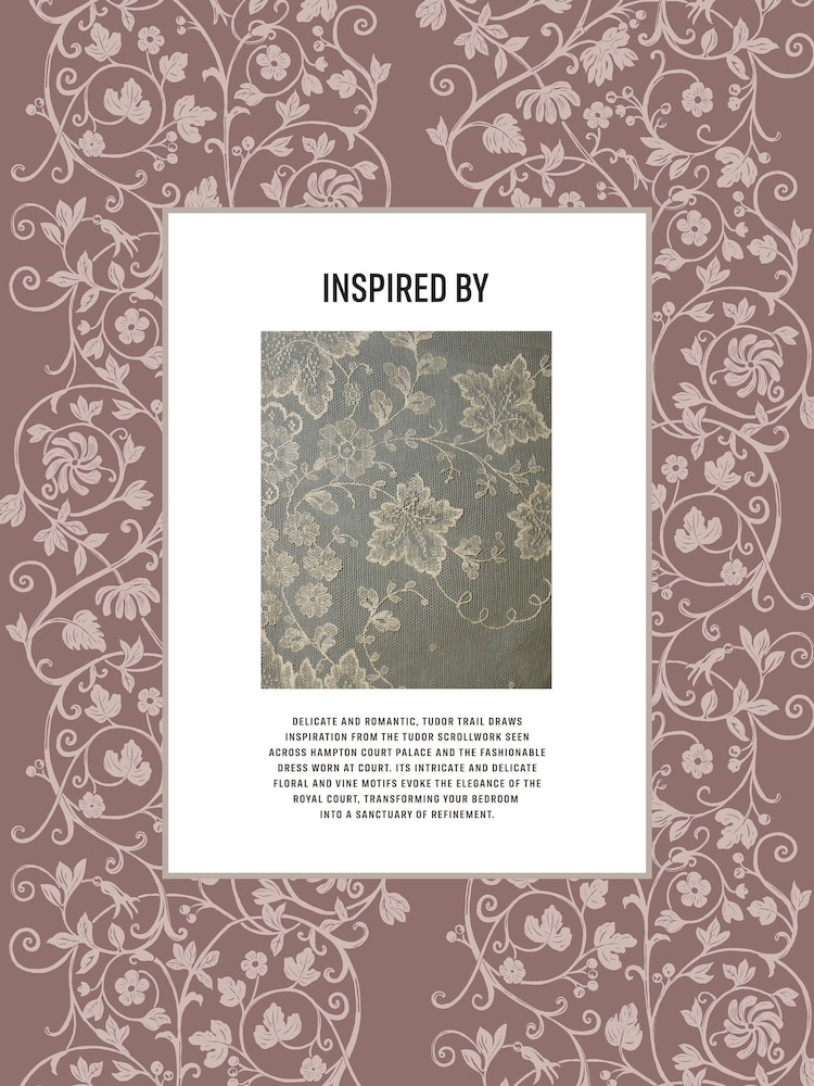 Historic Royal Palaces Plum Tudor Trail Made To Measure Curtains - Image 2 of 10 Historic Royal Palaces Plum Tudor Trail Made To Measure Curtains - Image 2 of 10
