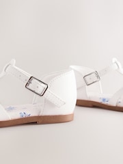 White Standard Fit (F) Fisherman Occasion Sandals - Image 5 of 6
