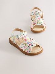 Floral Print Ankle Strap Sandals - Image 1 of 5