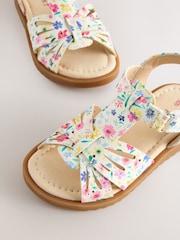 Floral Print Ankle Strap Sandals - Image 4 of 5