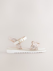Ivory Glitter Occasion Sandals - Image 3 of 6