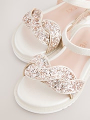 Ivory Glitter Occasion Sandals - Image 5 of 6