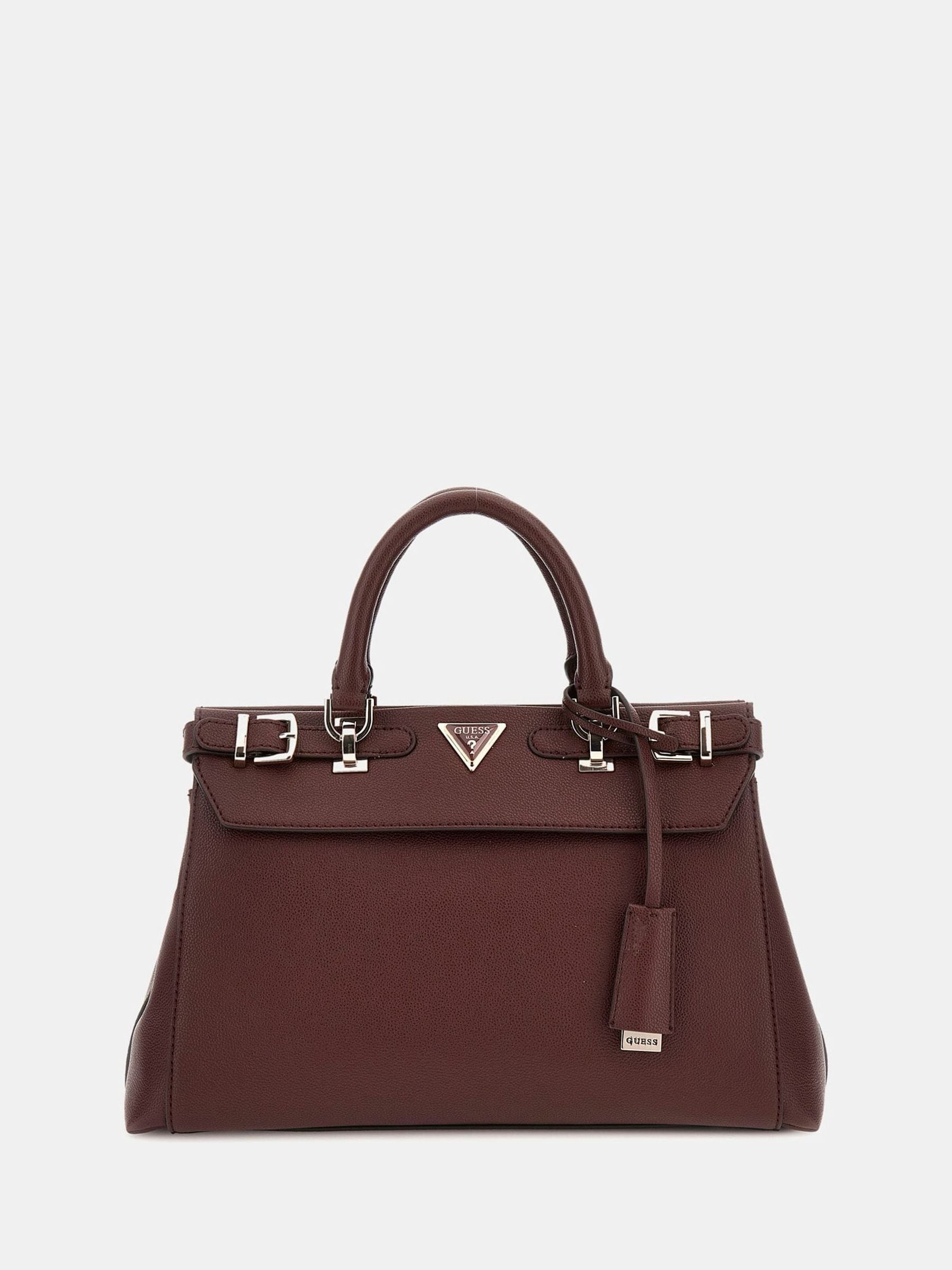 Burgundy guess handbag 2025