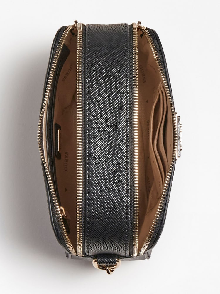 Negru - Geantă Guess Noelle Cross Body Camera - Image 4 of 6