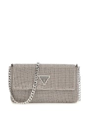 Guess Silver Diamante Flap Clutch Bag - Image 2 of 4