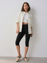 Black Capri Trousers - Image 1 of 8