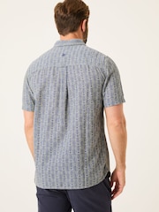 FatFace Blue Short Sleeve Deco Print Shirt - Image 2 of 9