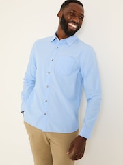 FatFace Blue Long Sleeve Elm Stripe Shirt - Image 1 of 5