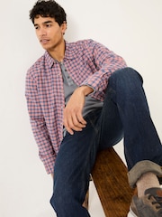 FatFace Sandy Dusky Pink Long Sleeve Check Shirt - Image 3 of 9