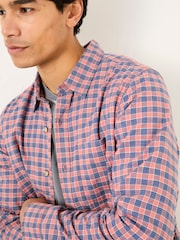 FatFace Sandy Dusky Pink Long Sleeve Check Shirt - Image 4 of 9