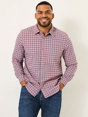 FatFace Sandy Dusky Pink Long Sleeve Check Shirt - Image 6 of 9