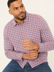 FatFace Sandy Dusky Pink Long Sleeve Check Shirt - Image 8 of 9