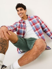 FatFace Upney Red Long Sleeve Check Shirt - Image 4 of 8