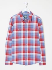 FatFace Upney Red Long Sleeve Check Shirt - Image 7 of 8