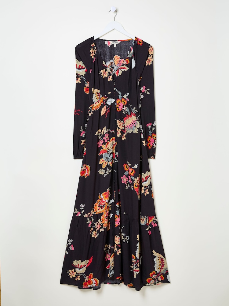 FatFace Black Emma Midi Dress - Image 10 of 10