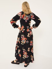 FatFace Black Emma Midi Dress - Image 3 of 10