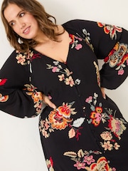 FatFace Black Emma Midi Dress - Image 8 of 10