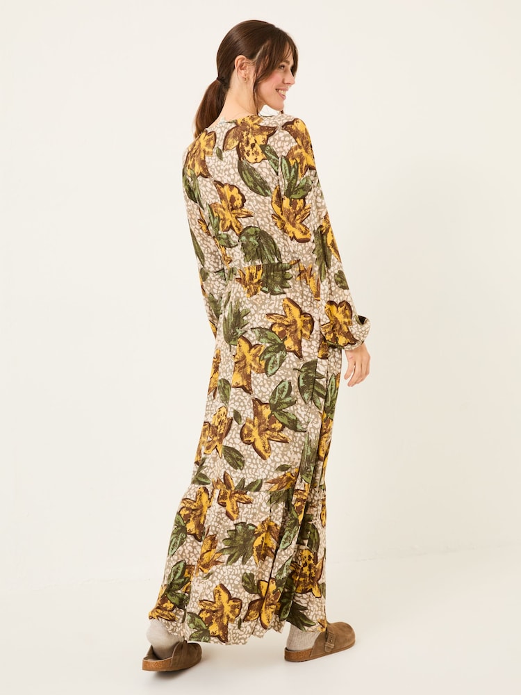 FatFace Natural Emma Midi Dress - Image 2 of 8