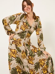 FatFace Natural Emma Midi Dress - Image 4 of 8