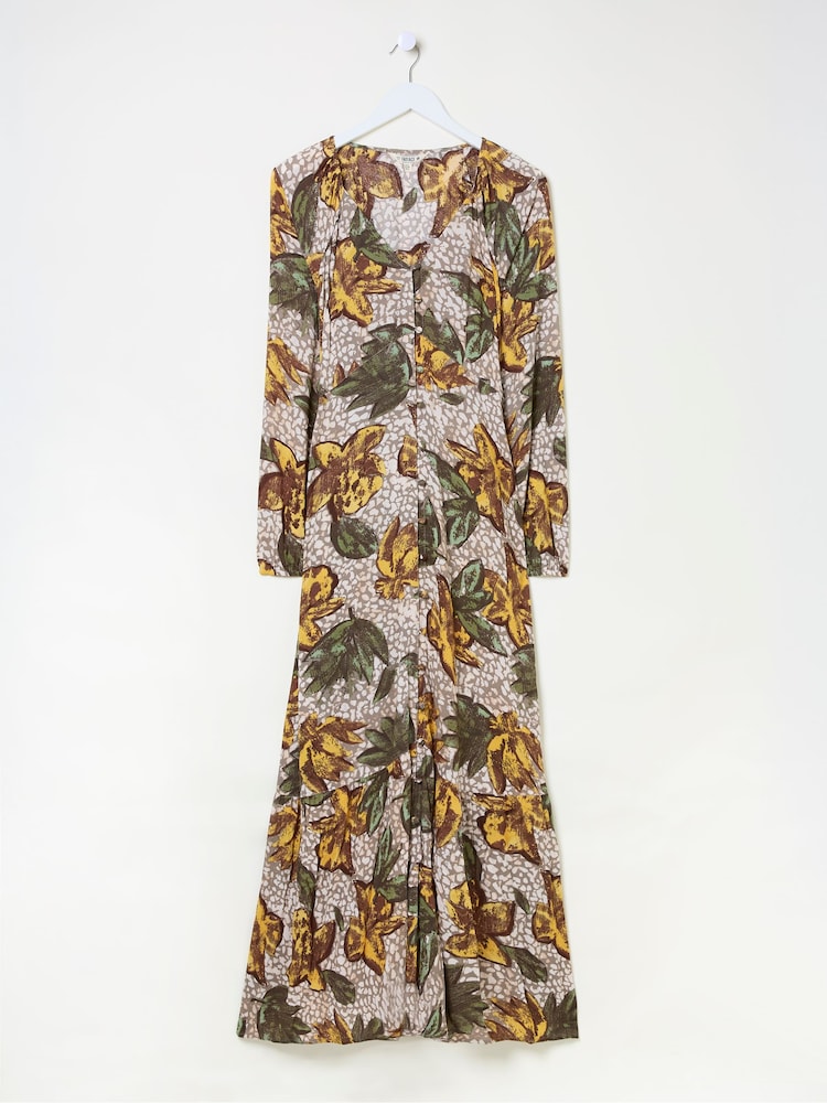 FatFace Natural Emma Midi Dress - Image 8 of 8