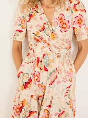 FatFace Cream Gigi Midi Dress - Image 4 of 10