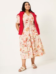 FatFace Cream Gigi Midi Dress - Image 5 of 10