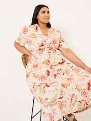 FatFace Cream Gigi Midi Dress - Image 7 of 10