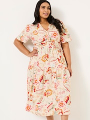FatFace Cream Gigi Midi Dress - Image 9 of 10