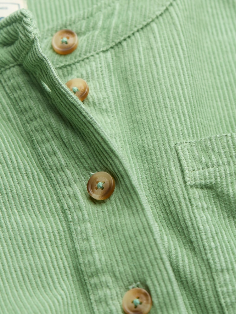 FatFace Olive Green Aida 100% Cotton Cord Tunic Dress - Image 5 of 6