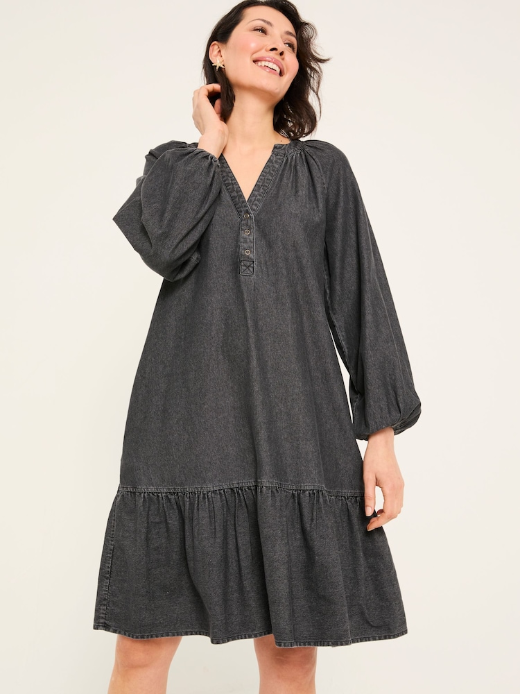 FatFace Washed Black Evi Dress - Image 1 of 11