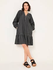 FatFace Washed Black Evi Dress - Image 3 of 11