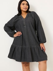 FatFace Washed Black Evi Dress - Image 7 of 11