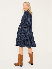 FatFace Navy Ivana Jersey 100% Cotton Dress - Image 2 of 10