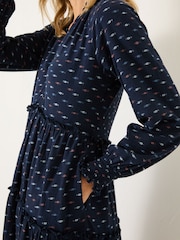 FatFace Navy Ivana Jersey 100% Cotton Dress - Image 4 of 10
