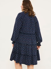 FatFace Navy Ivana Jersey 100% Cotton Dress - Image 7 of 10