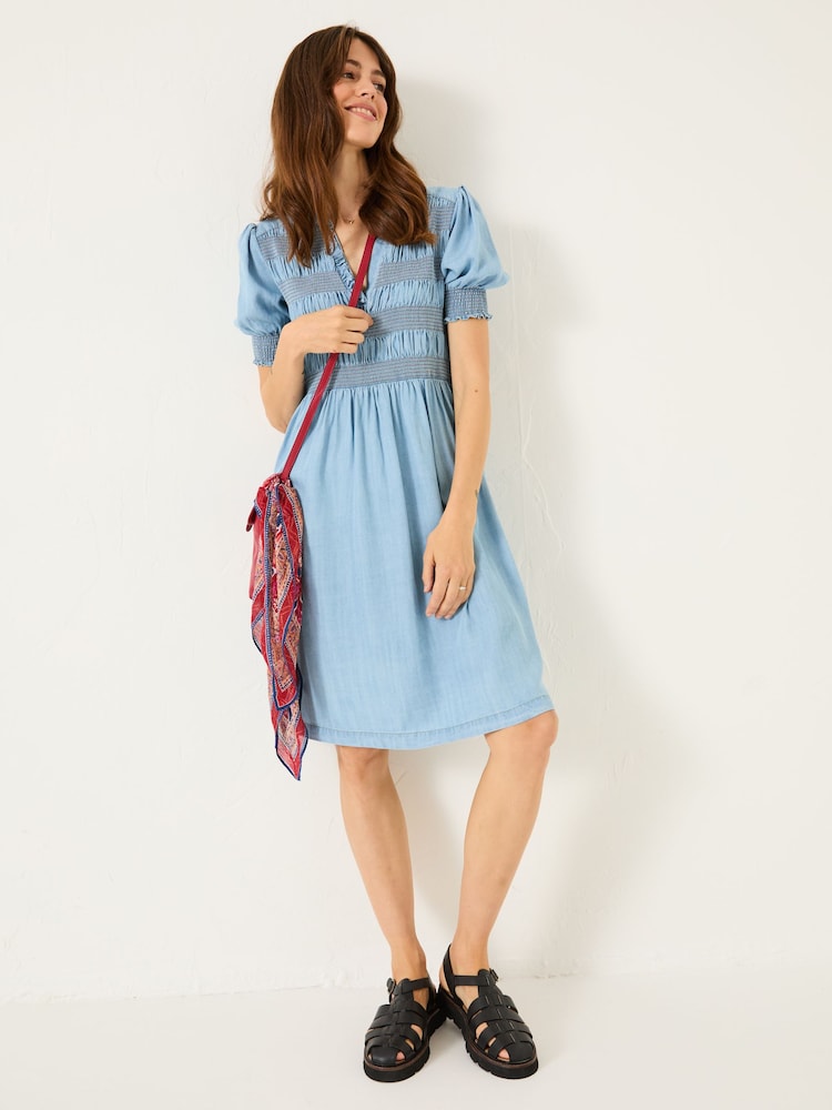 FatFace Light Blue Denim Juniper Dress - Image 1 of 10