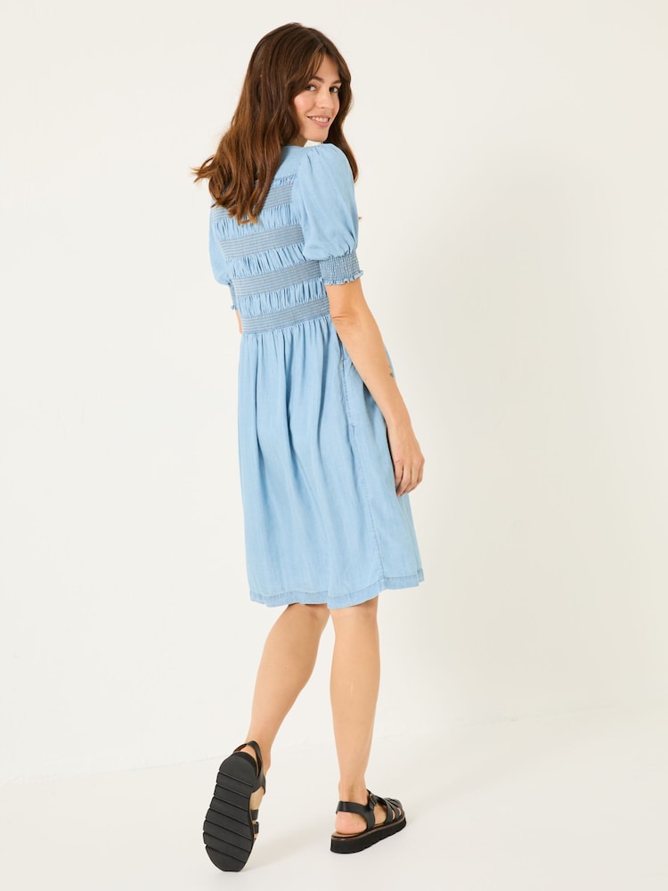 FatFace Light Blue Denim Juniper Dress - Image 2 of 10